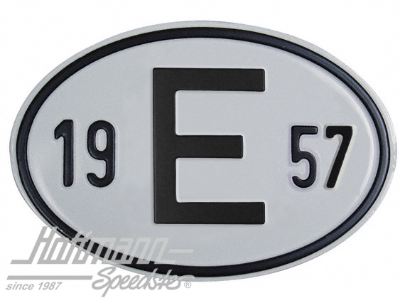 Nationality plate "E", alu, with year 1957 |  | 020-2403-57