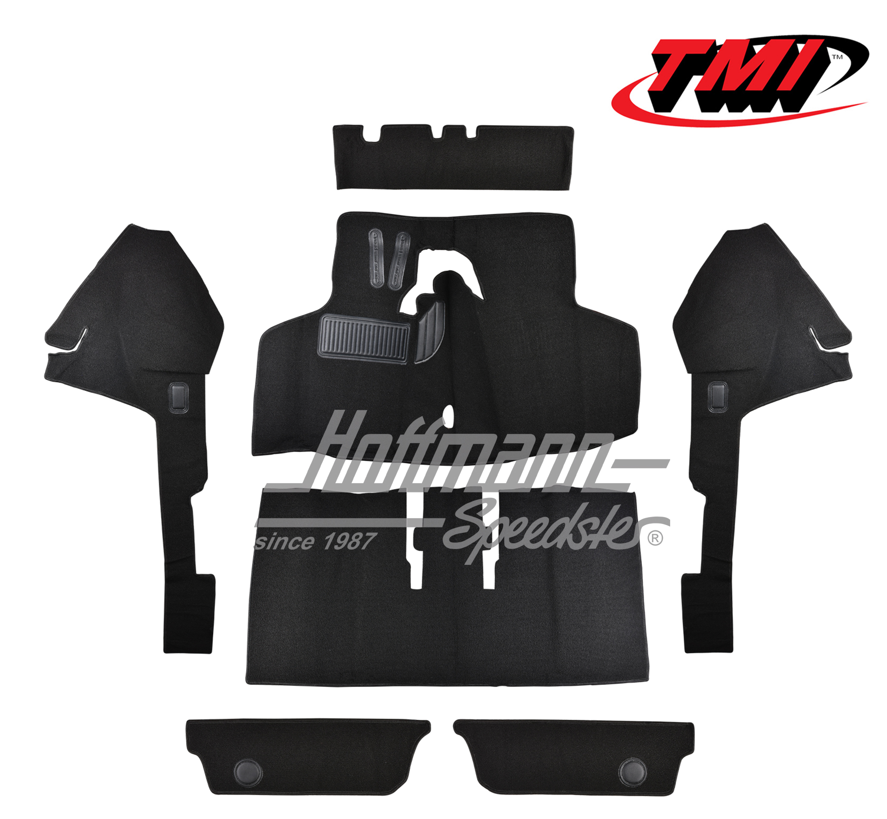 Carpet kit, Type 3, 8.67-7.72, black | 34-F3030-301 | 069-9663