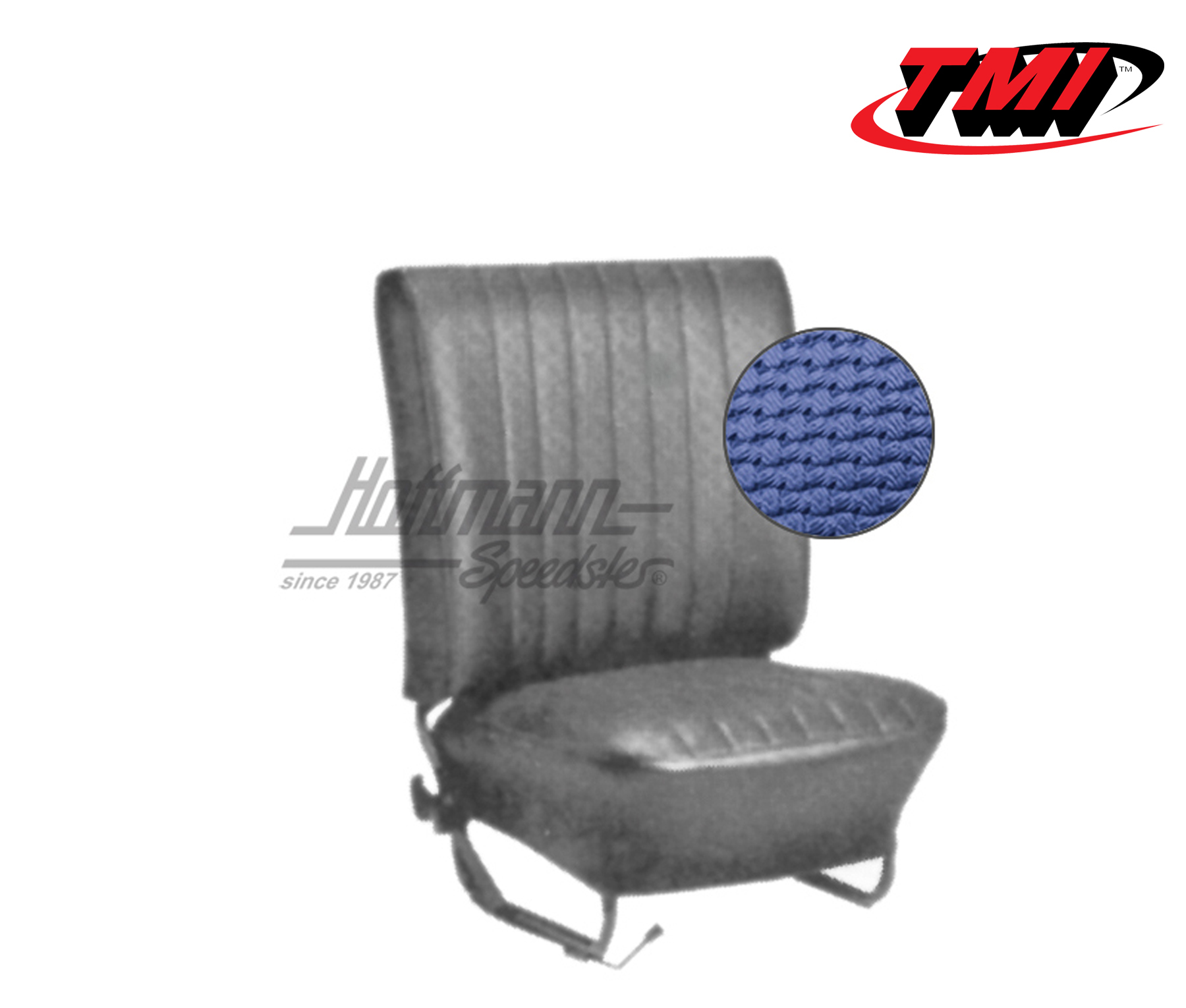 Seat upholstery, Sedan,67-72, Basketweave, blue | 43-1130-08 | 055-5920