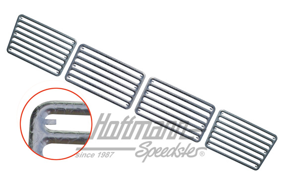 Engine-hood trim grill, 4-pieces, "Classic" |  | 020-2037-20