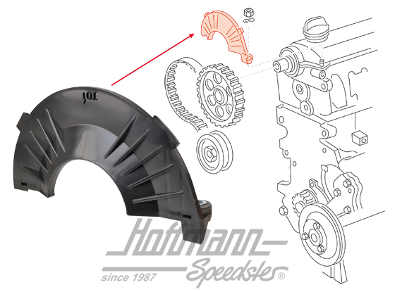 Cover, timing belt, upper/inside | 026 109 173 A | 110-0924