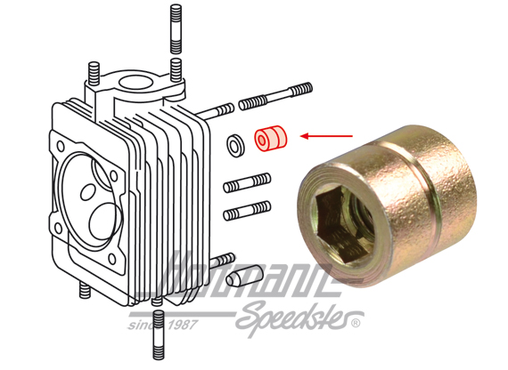 Fixing nut, cylinder head, 911 | 901 104 382 02 | 530-0677