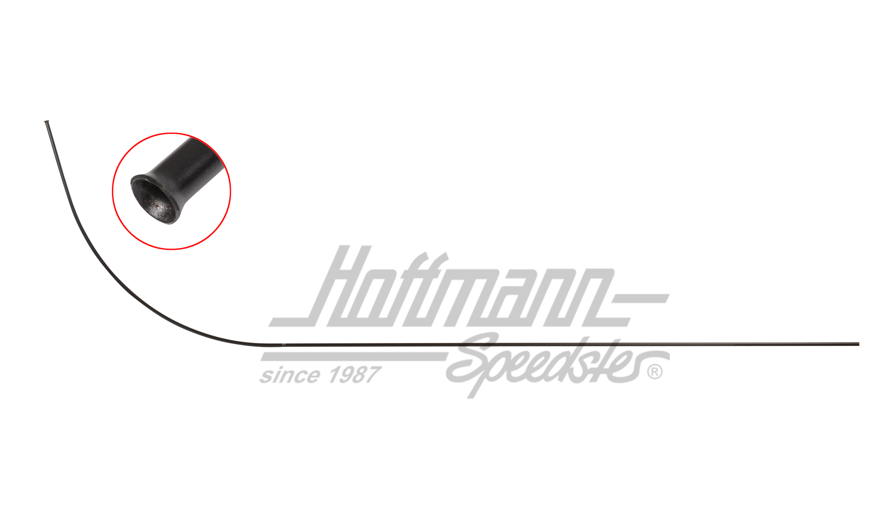 Tube, hood release cable, rear, 1800mm                                                              