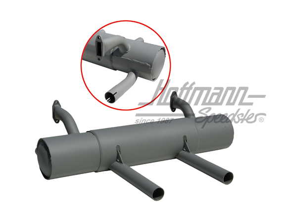 Sports exhaust, 356 A,B,C, 1.6, 2x45mm | PO-92103 | 510-0107