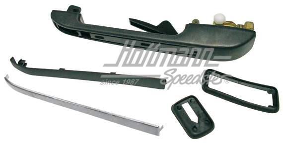 Door handle, black, outer, rear, right | 193 839 206 | 180-1102