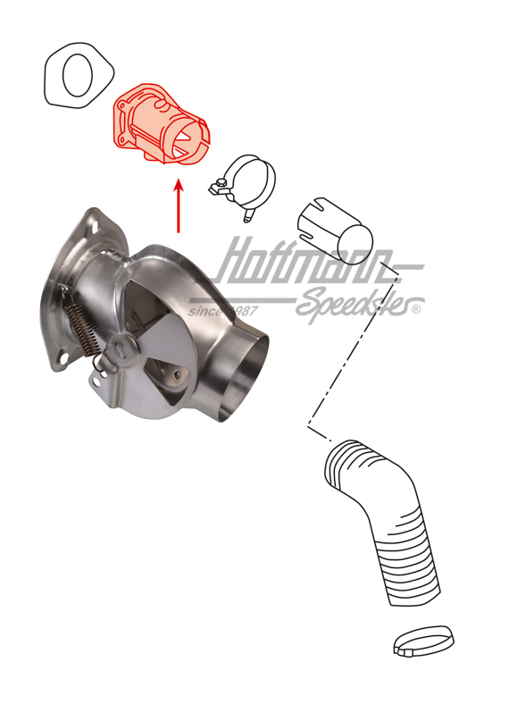 Heater-flap box, SSI, 65-89, right                                                                  