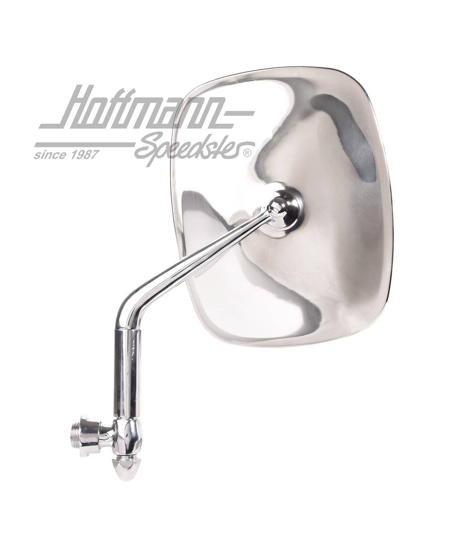 Rearview mirror, Type 181, stainless steel, left                                                    