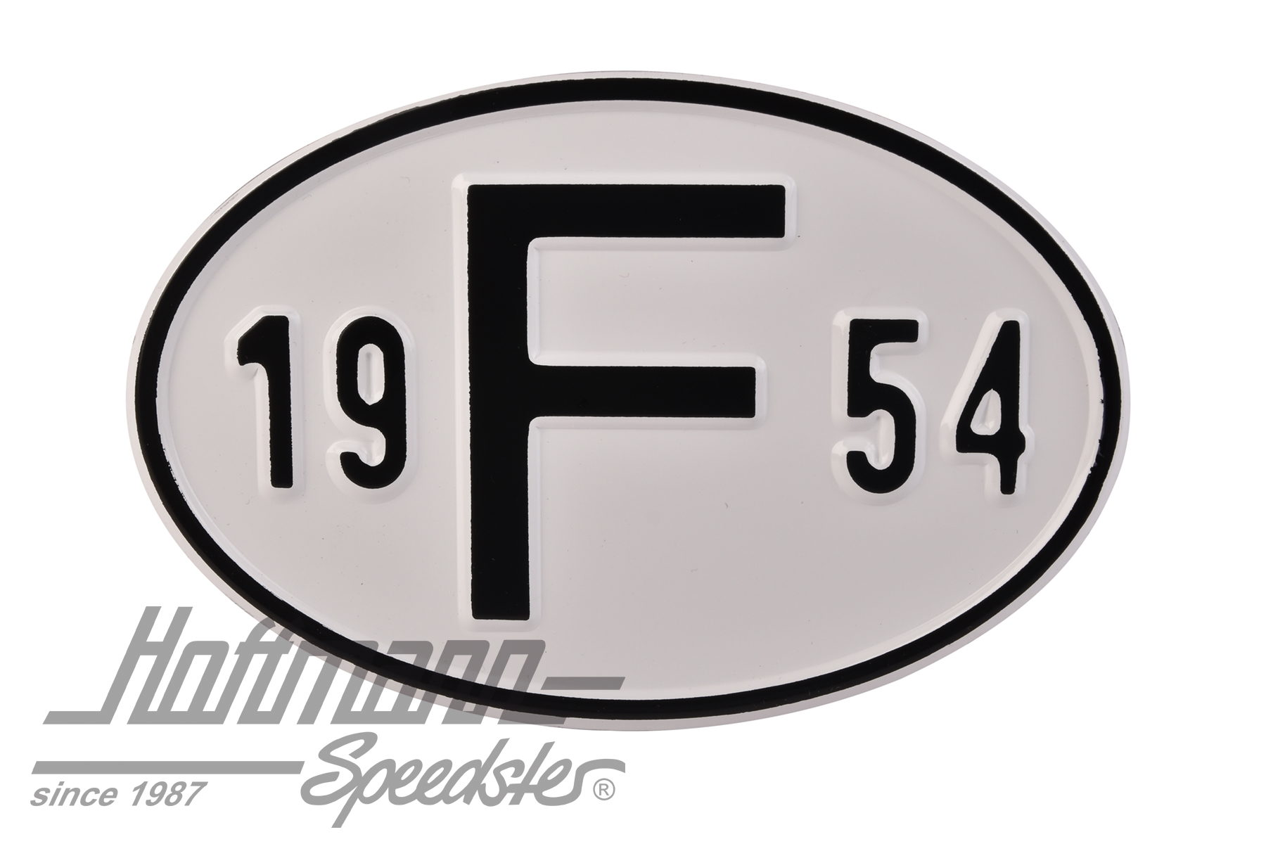 Nationality plate "F", alu, with year 1954 |  | 020-2399-54