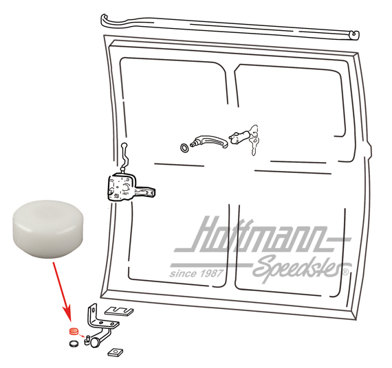 Guide roll, roller guiding, lower | 211 843 425 C | 097-1040-07