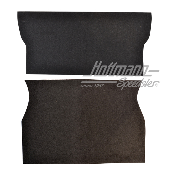 Trunk carpet, Golf 1 Convertible, black                                                             