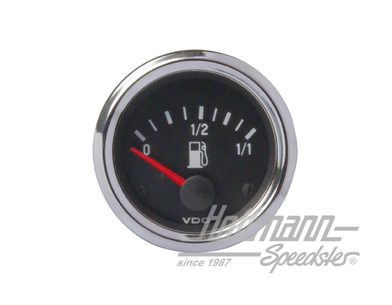 Fuel gauge "COCKPIT INTERNATIONAL", for diving tube sender, chromed | 301 030 002 G | 021-0474