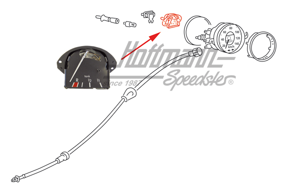 Fuel gauge, 8.67-11.85 | 113 957 063 B | 020-4158