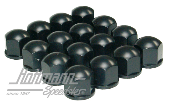 Wheel-bolt cap set, black, 19 mm | 3005 PH | 070-8173