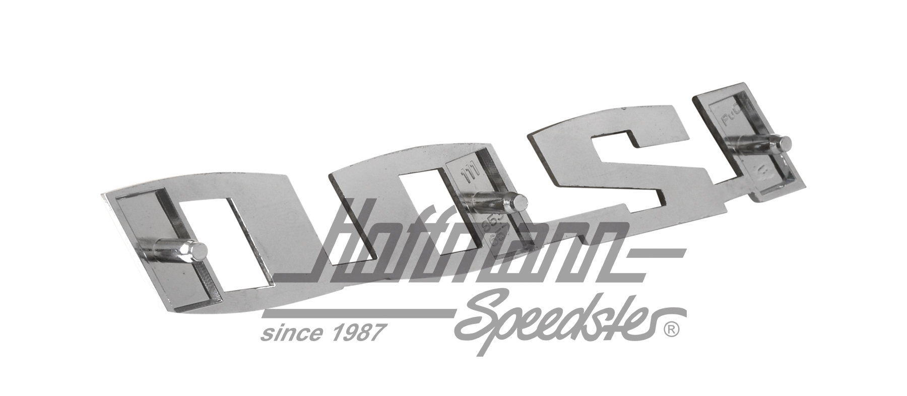 Emblem "1200", 15.5 x 2.5 cm, chromed                                                               