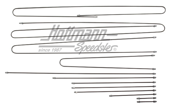 Brake line kit, Bus T3, 79-85, with brake booster |  | 325-2560-08