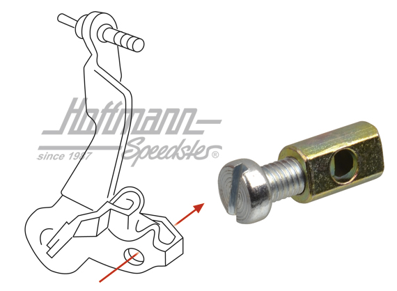 Mounting kit, accelerator cable/hood release cable | 111 129 921 | 020-3226