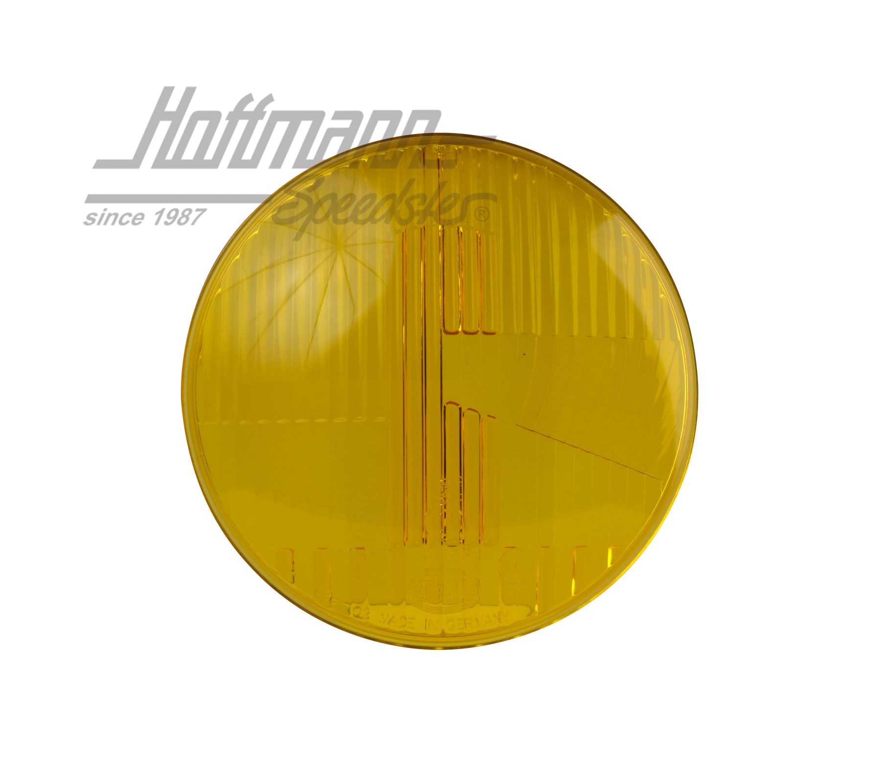 Headlight glass, Karmann Ghia, 8.60-7.69, Hella, yellow |  | 063-2230-38