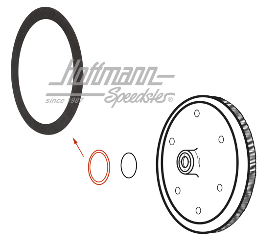 Flywheel shim, 0.24mm, -7.60 | 111 105 281 | 010-0133-24