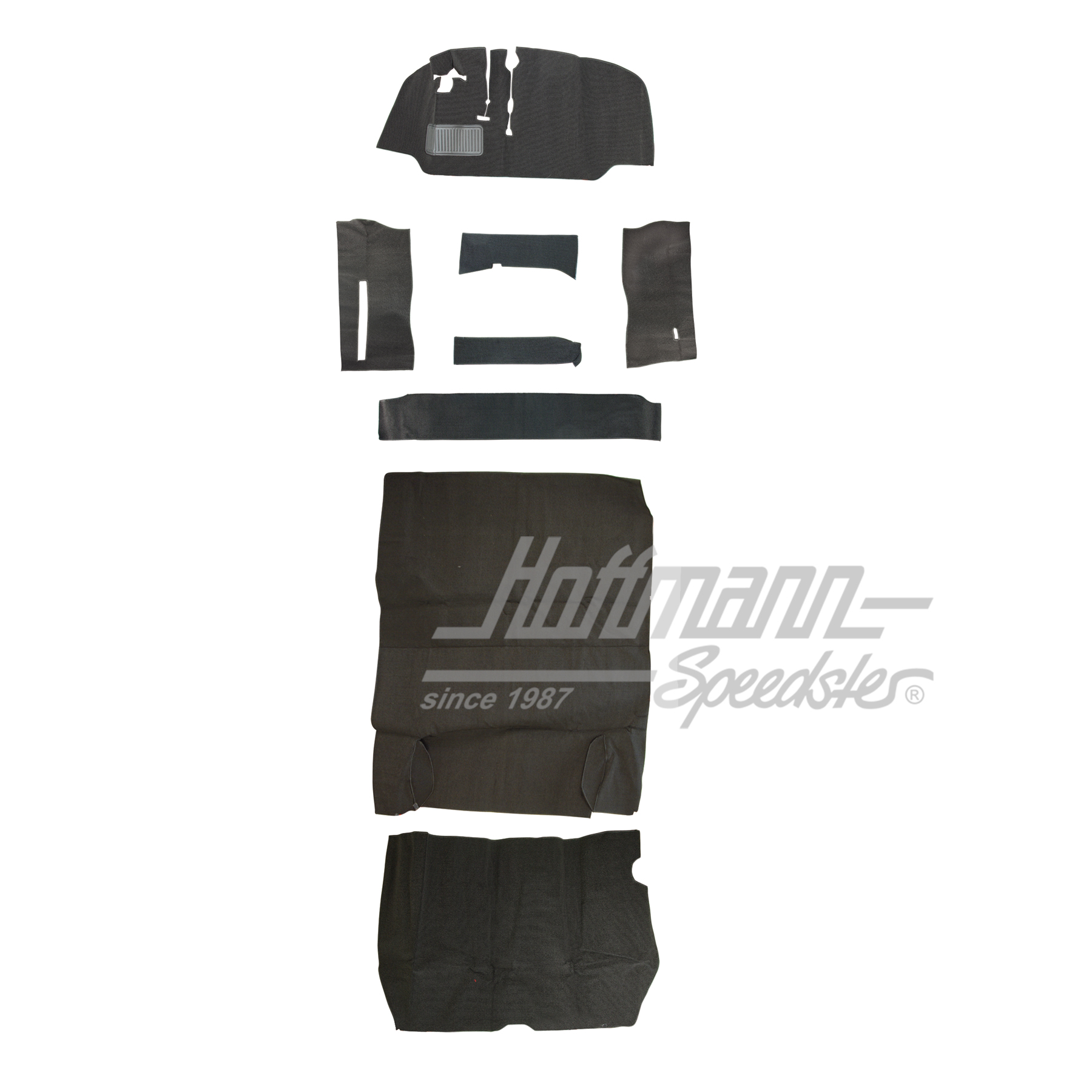 Carpet kit, Bus T2, 8.67-7.72, grey (w/o beading) | 34-F2110-407    ohne | 098-0027-05