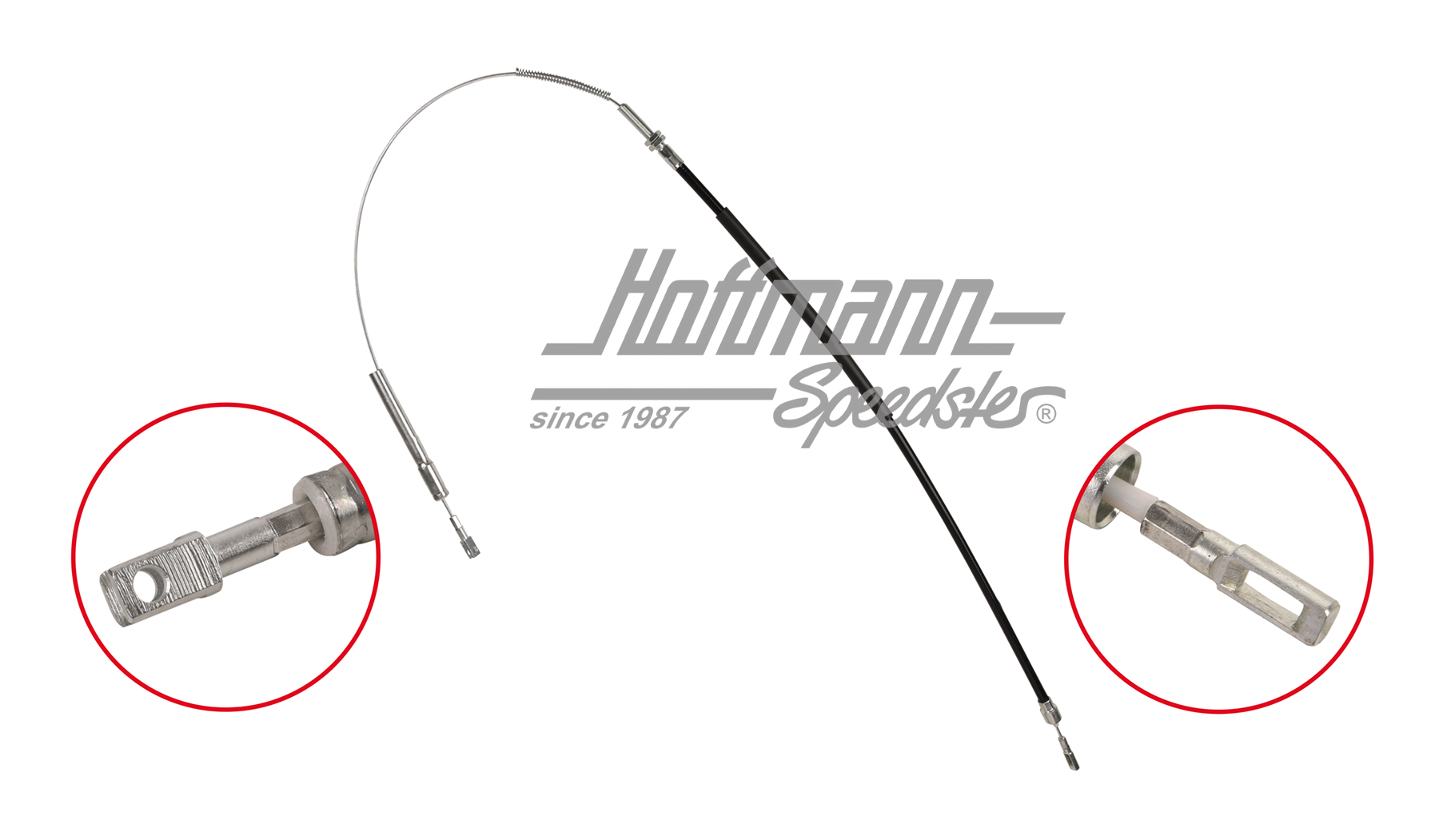Hand-brake cable, Porsche 911 Turbo, 78-89 | 930 424 051 04 | 522-1518