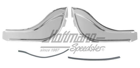 Gravel guards, front, chrome, 8.70- | 10021 | 020-2025