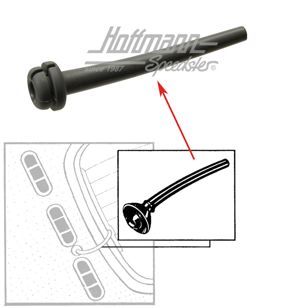 Grommet, rear window heating cable | 143 971 919 | 055-7179