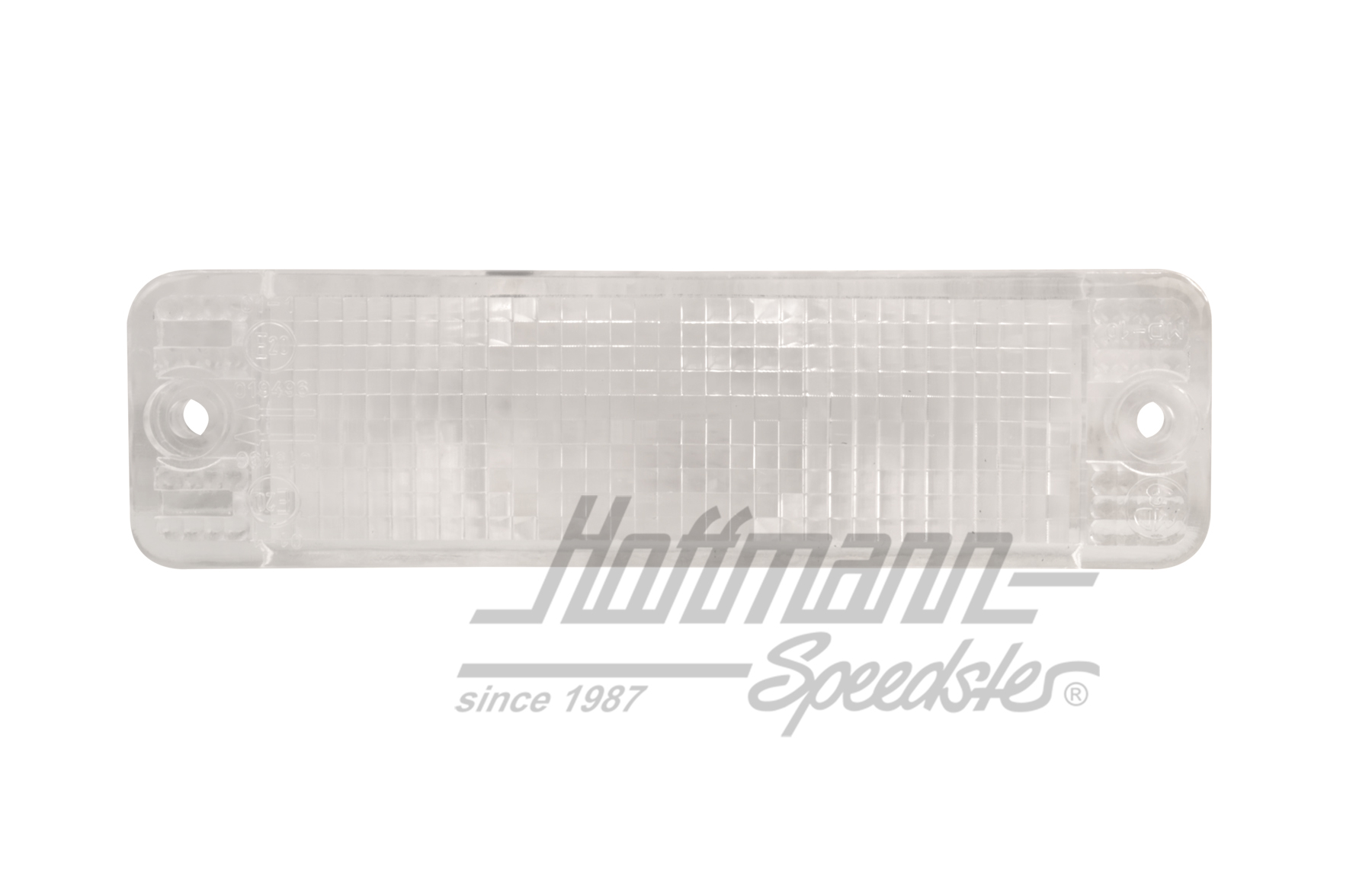 Turn-indicator lens, straight, white                                                                