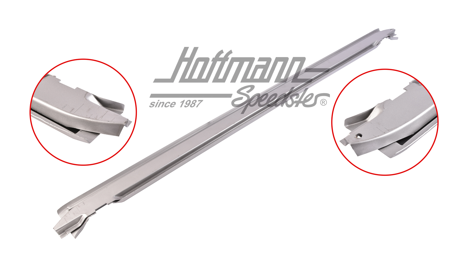 Repair panel, rain gutter, rear, 63-67, Top Quality | 211 817 571 C | 095-0128-14