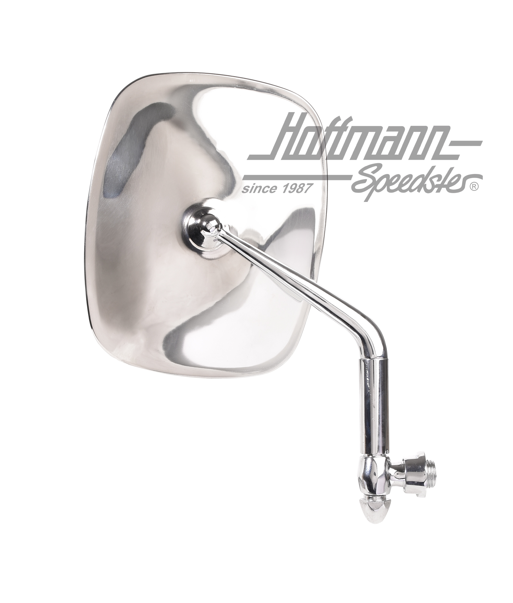 Rearview mirror, Type 181, stainless steel, right                                                   