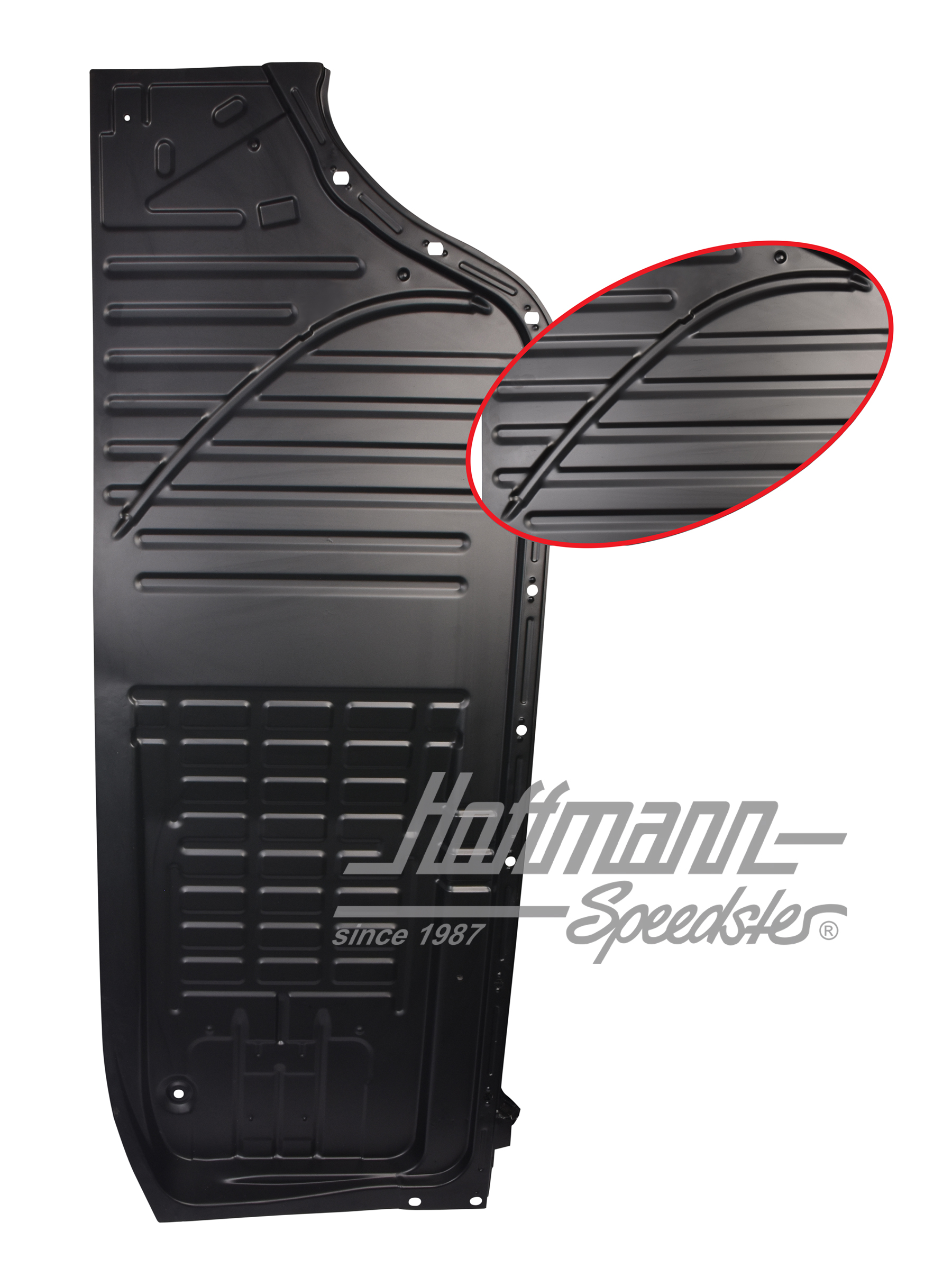 Floor panel, Karmann Ghia/Type 181, right, Top Quality | 141 701 060 | 068-0002-02