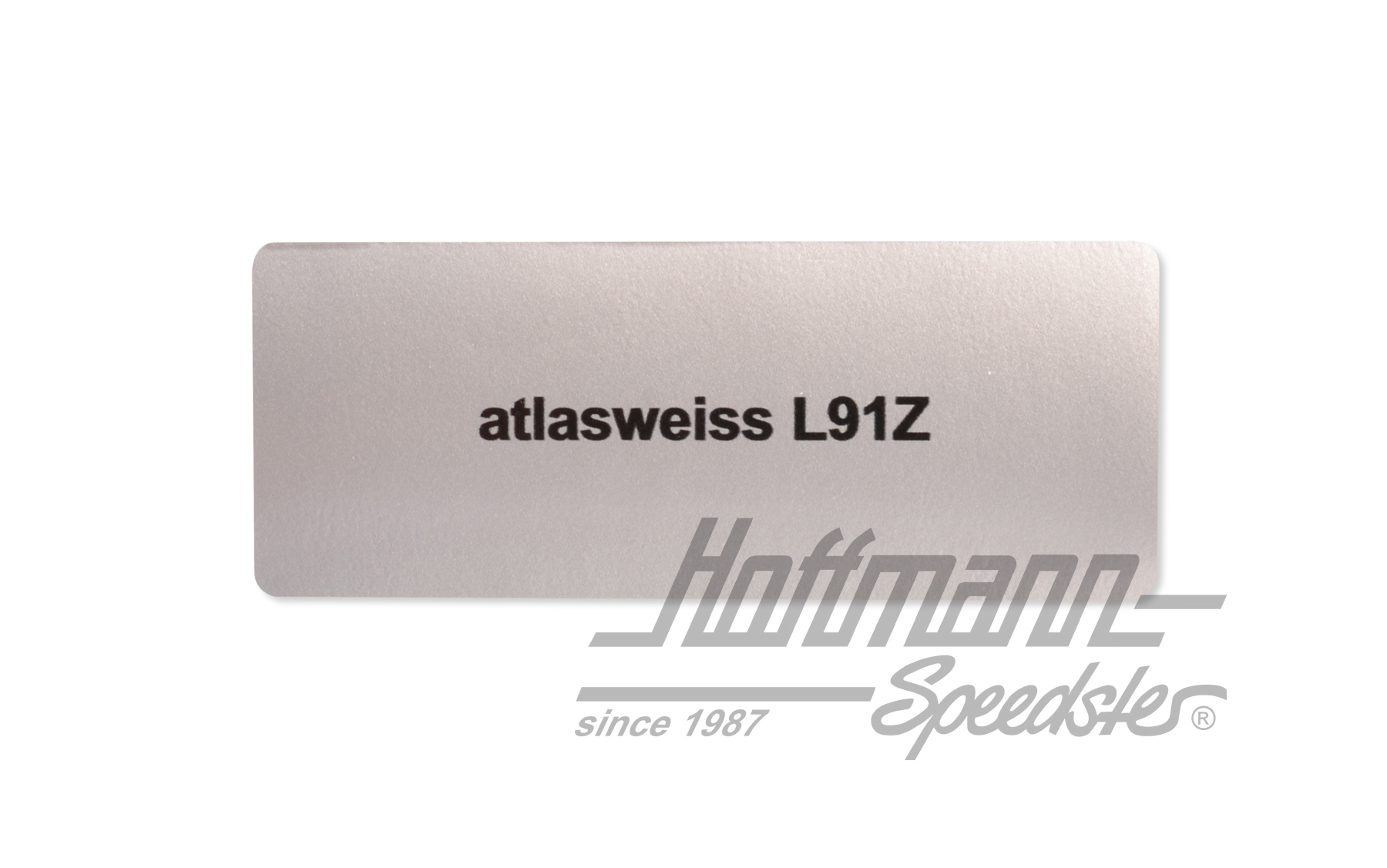 Sticker, colour number L91Z, atlas white | L91Z | 021-0180-23