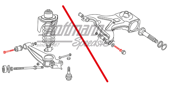 Screw, transverse control arm/axle guide, M12X1,5x105mm                                             