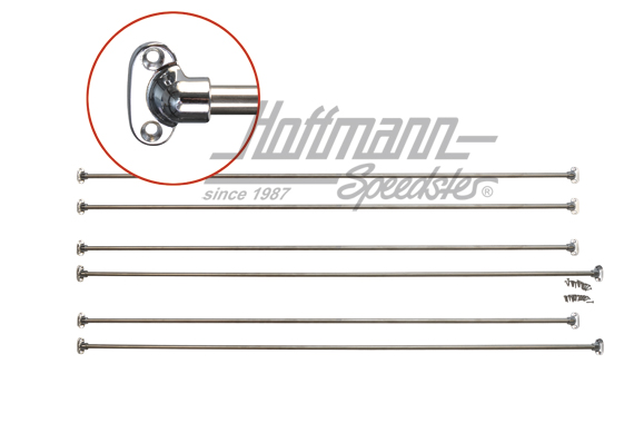 Jail bars, for curtains, Bus T2, aluminium | 241 898 500 | 097-8620