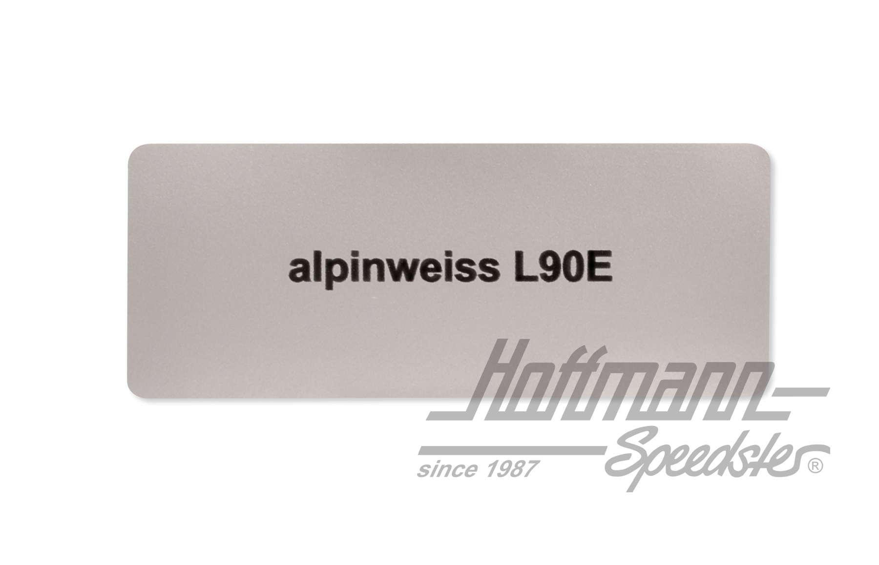 Sticker, colour number L90E, alpine white | L90E | 021-0180-22