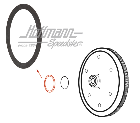 Flywheel shim, 0.30mm, -7.60 | 111 105 283 | 010-0133-30