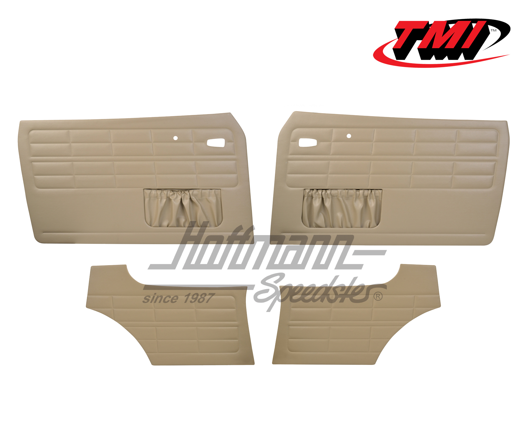 Door panels, Karmann Ghia Coupé, 8.63-, beige | 10-1525-14 | 066-0012-05
