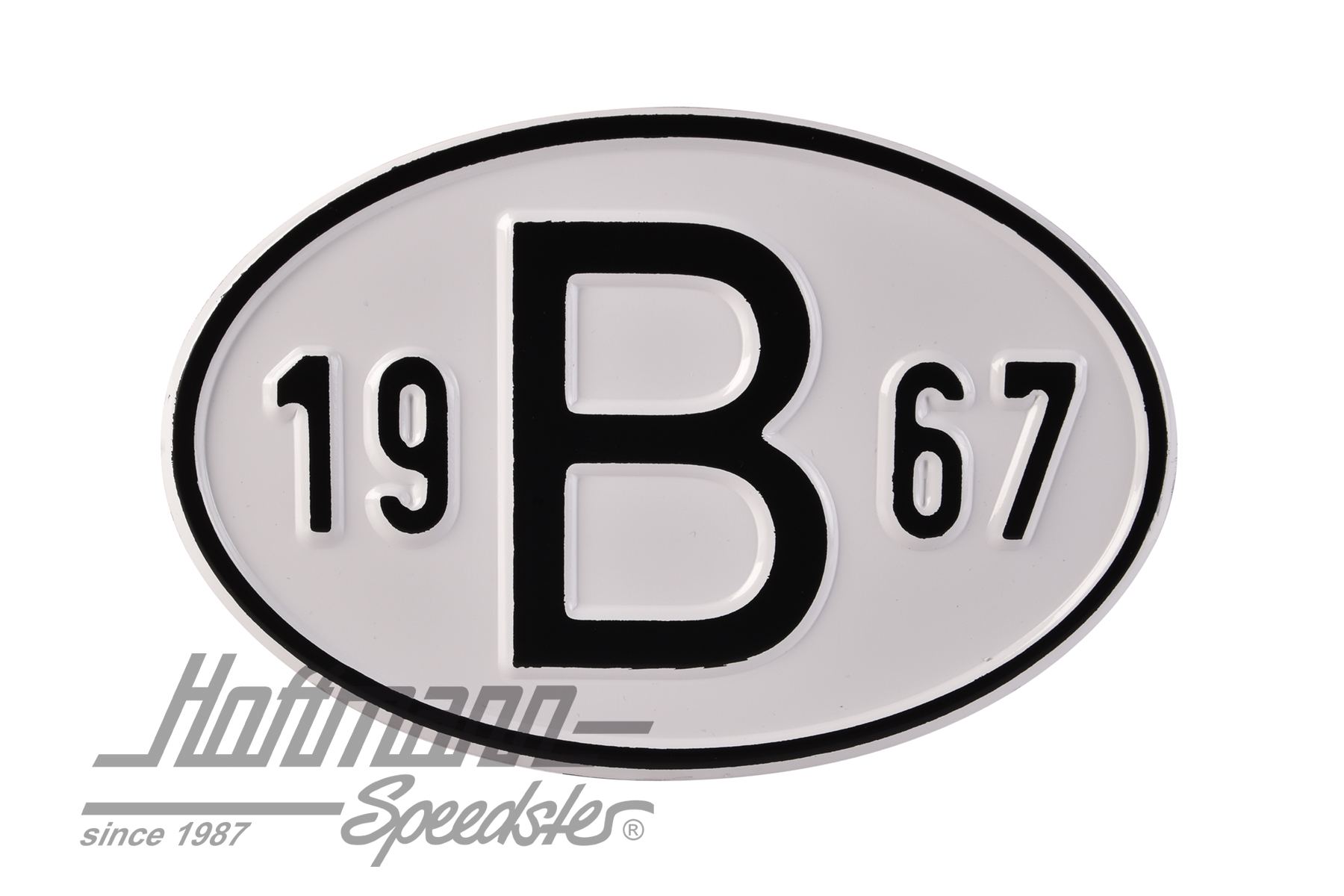 Nationality plate "B", alu, with year 1967 |  | 020-2397-67