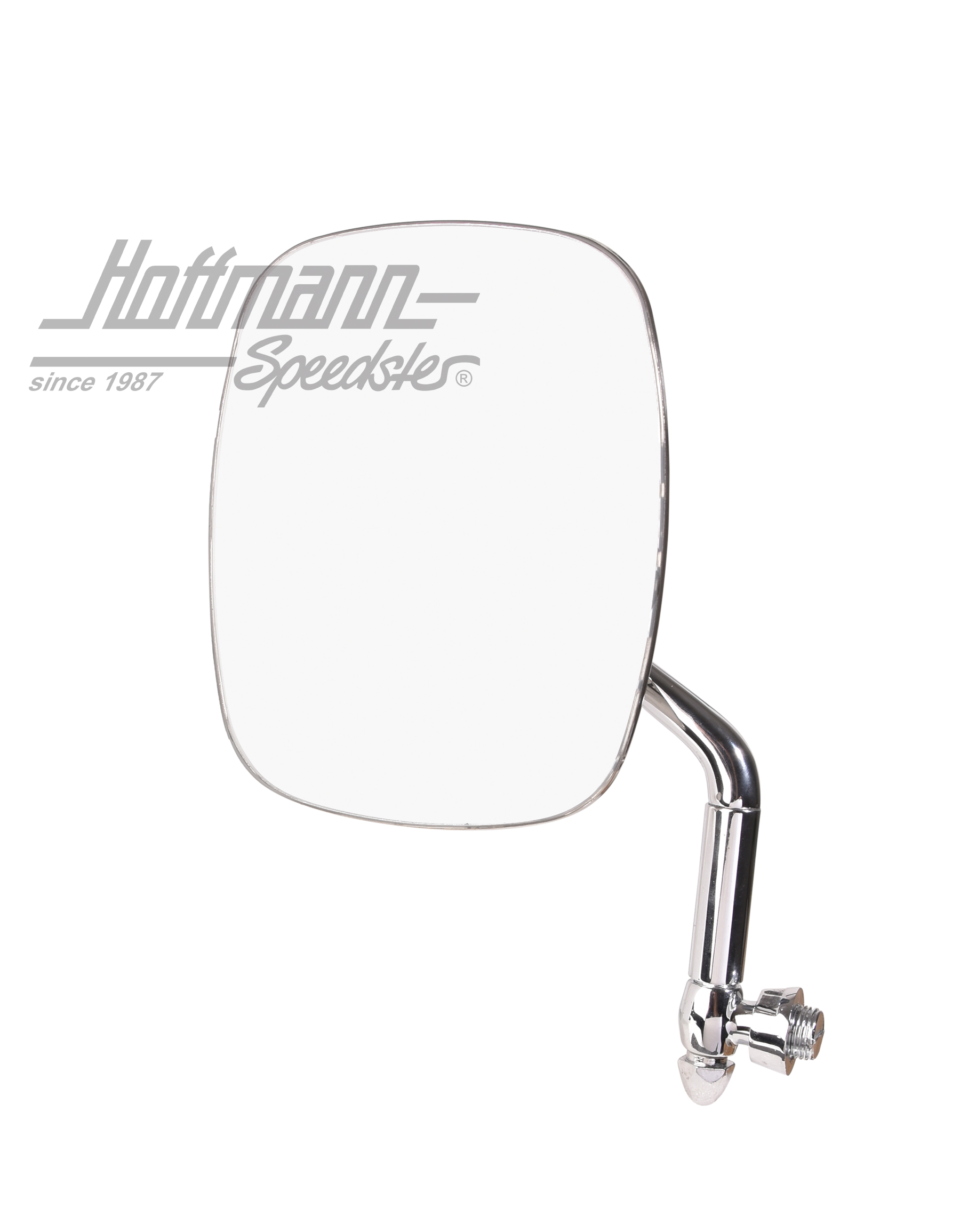Rearview mirror, Type 181, stainless steel, left | 181 857 501 F | 080-5488-01