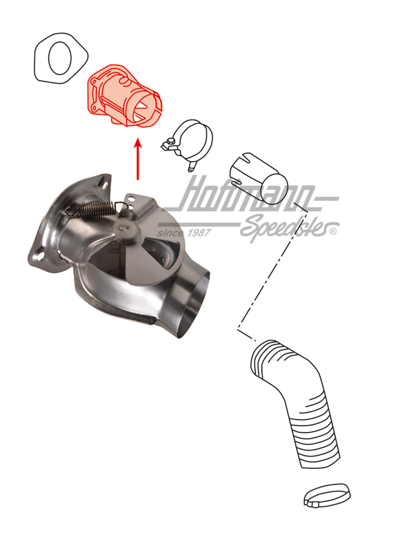 Heater-flap box, SSI, 65-89, left                                                                   