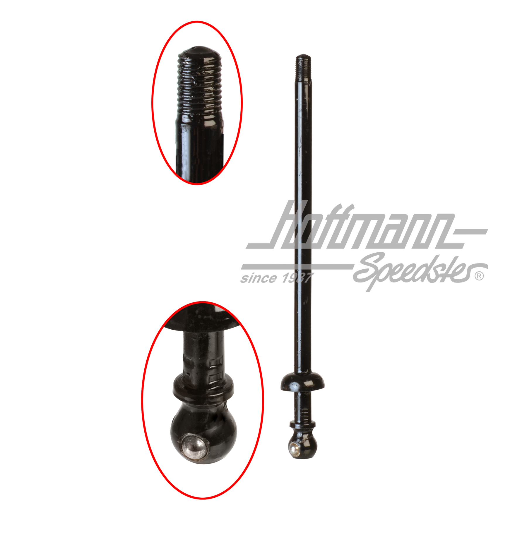 Shift lever, 8.67-, black, 290mm | 113 711 121 c      290mm | 020-2013-30