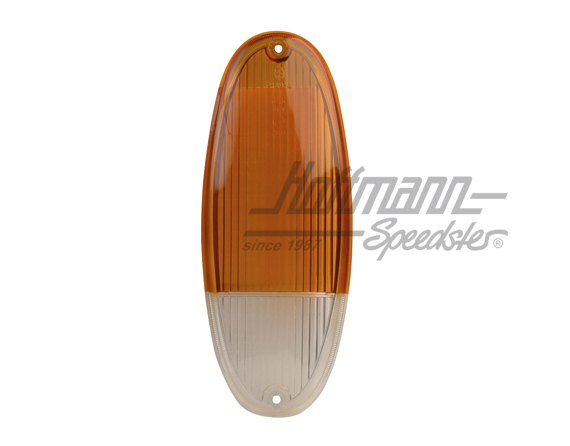 Turn-indicator lens, 
Porsche 914, orange/white | 914 631 937 10 | 600-9488