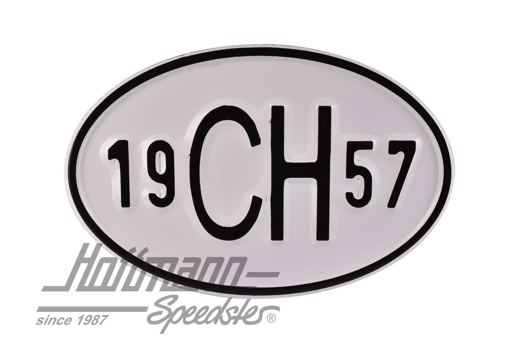 Nationality plate "CH", alu, with year 1957 |  | 020-2401-57
