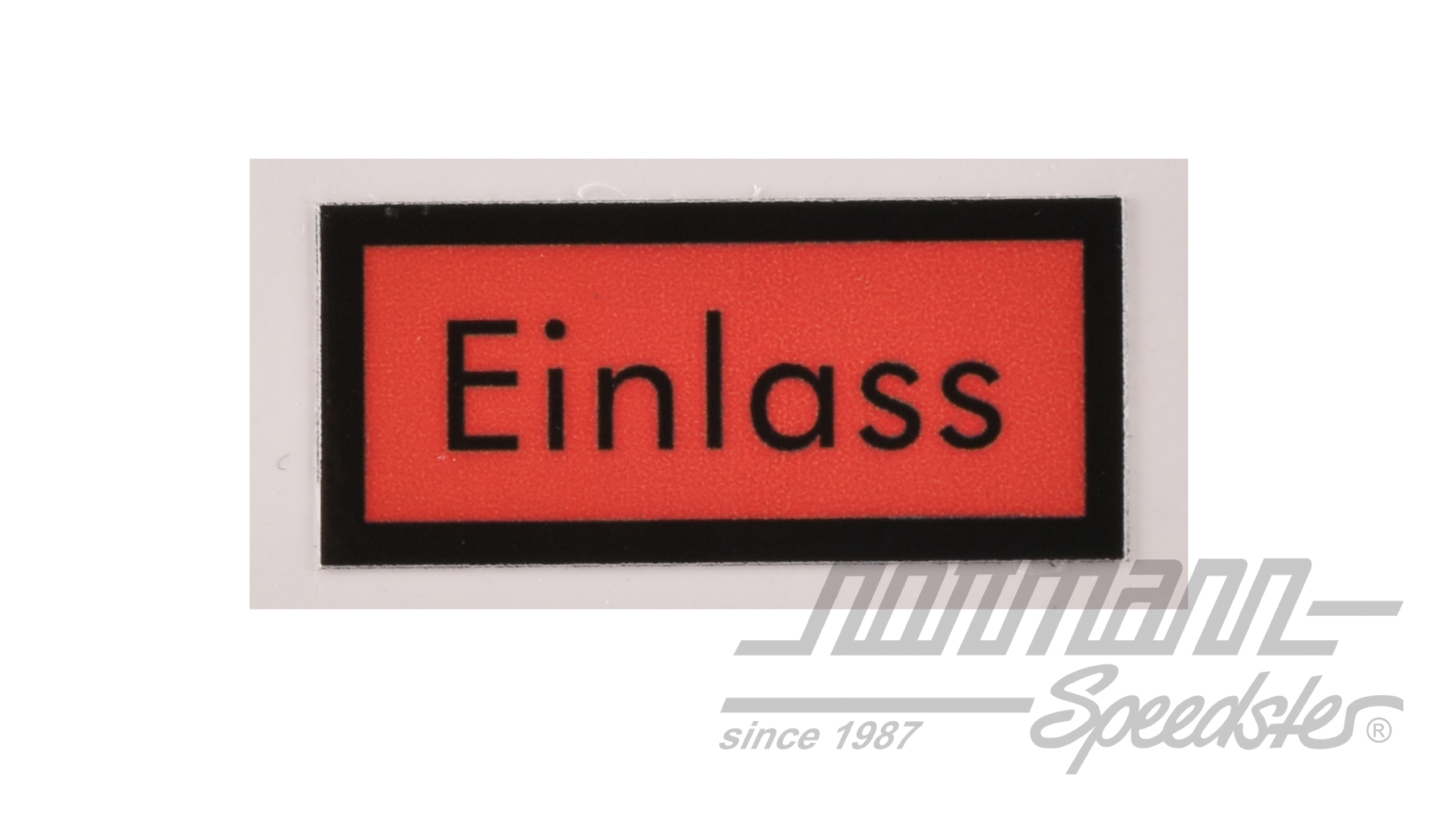 Sticker "Einlass", H-filter, 356/912                                                                