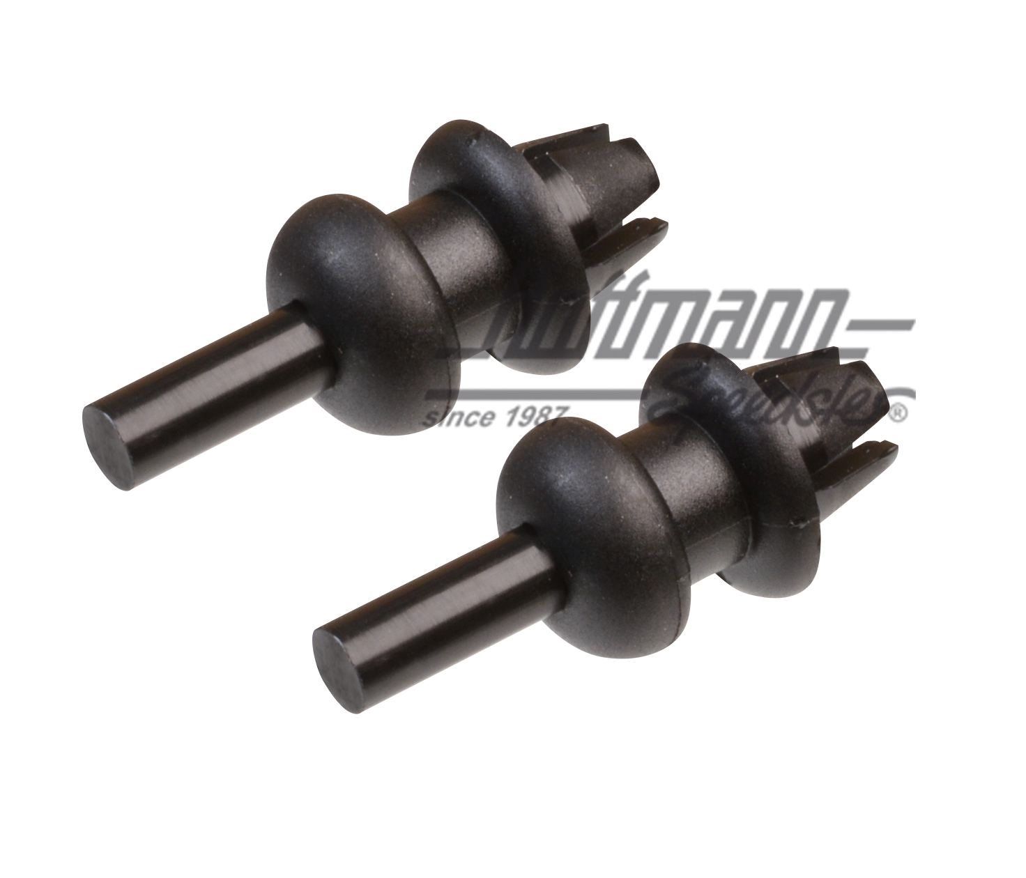 Clips, retaining strap, rear-window shelf (pair)                                                    