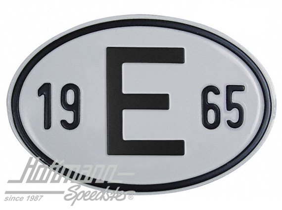 Nationality plate "E", alu, with year 1965 |  | 020-2403-65