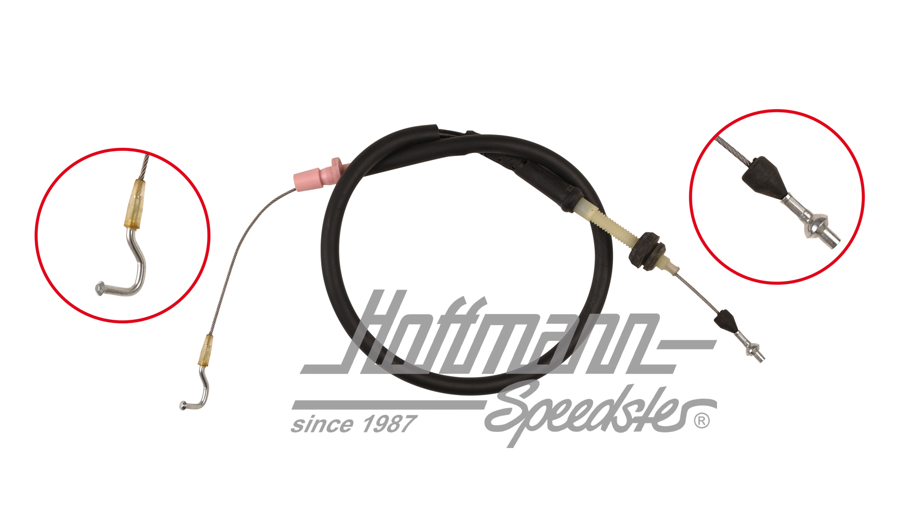 Accelerator cable, Bus T4, 1.8, 970mm, 9.90-7.92 | 701 721 555 G | 407-1002