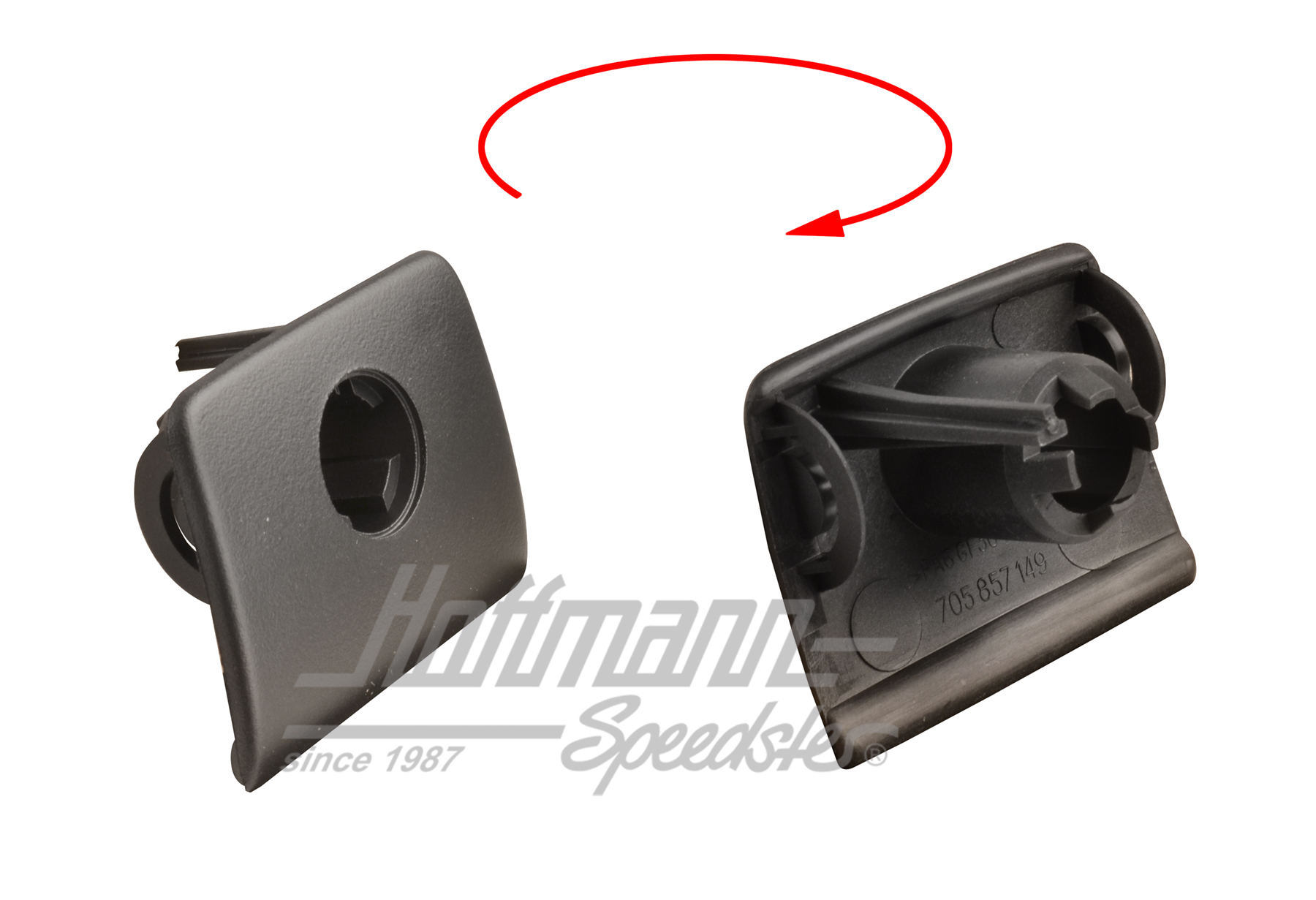 Knob, glove box lock, Bus T4 | 705 857 149  041 | 408-5610