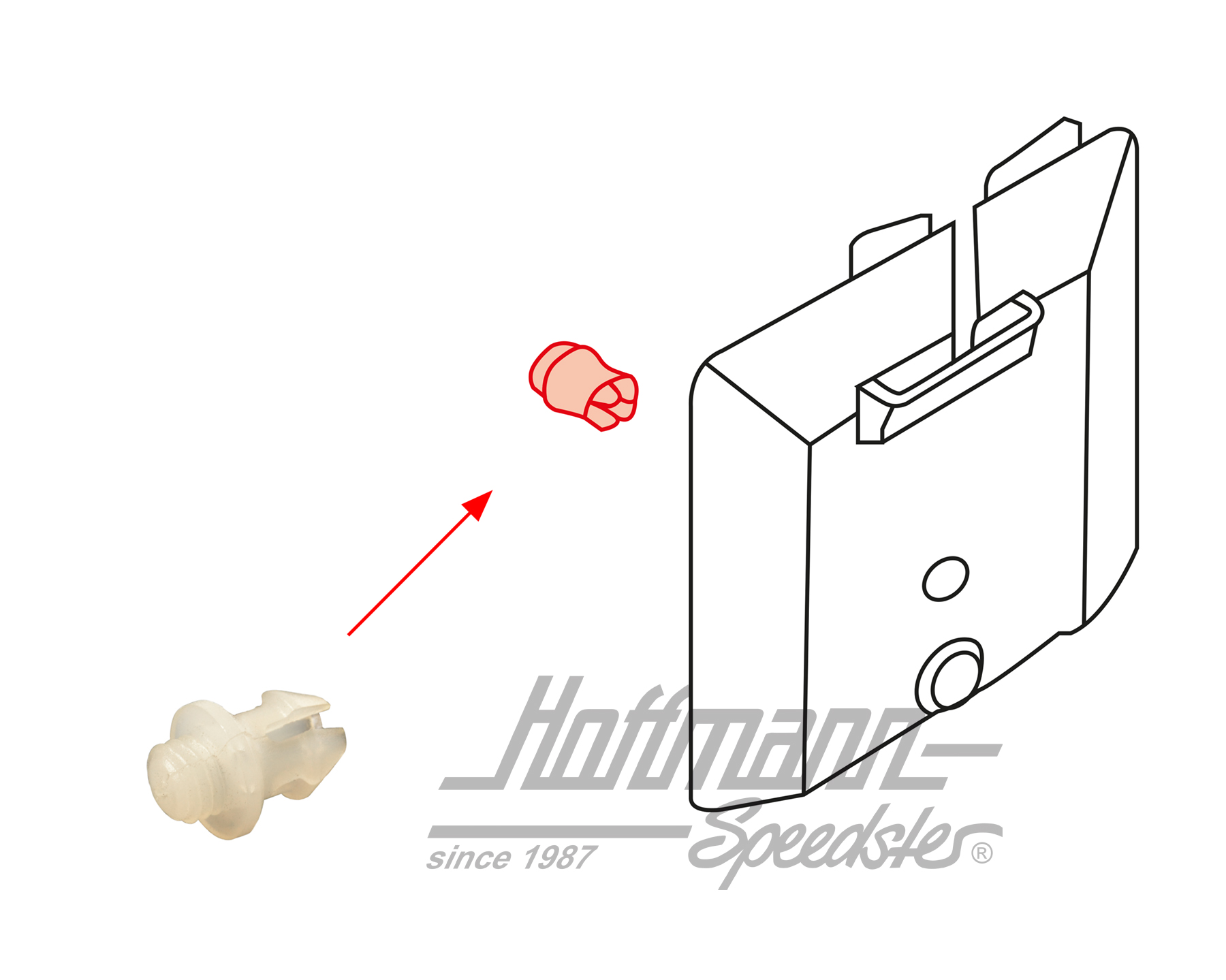Expanding rivet, cover, seat belt | 171 857 784 | 180-5510-30