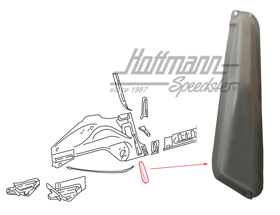 Reinforcing plate, rear, inner, right | 901 501 146 23 | 590-0600-02