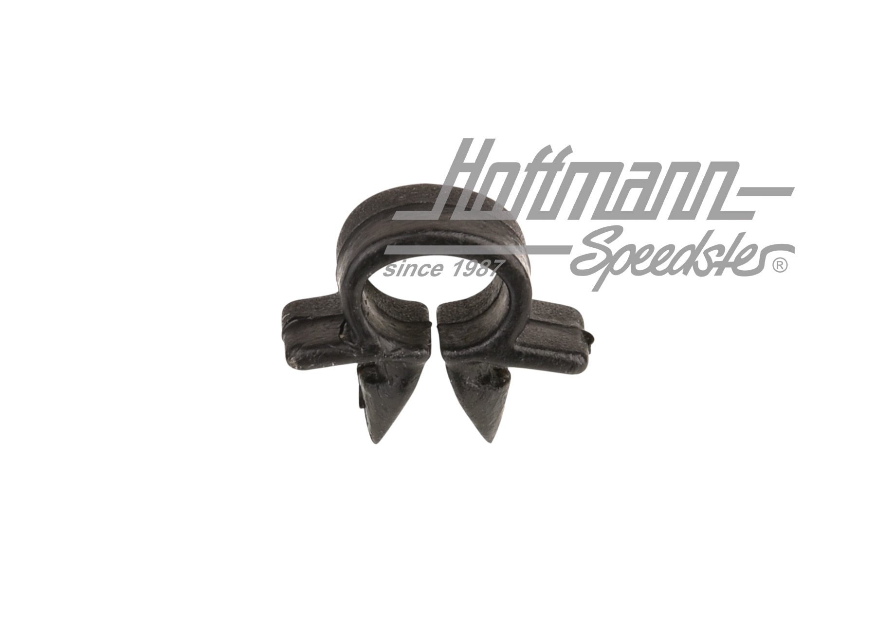 Retaining clip, 5mm, cable/hose, black                                                              